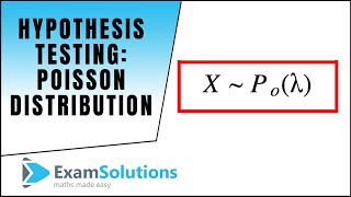 Hypothesis Testing  Poisson Distribution  Lower tail test [upl. by Silloc196]