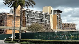 Construction update Disneys newest DVC tower Disneys Polynesian Resort VLOG 3324 disney vlog [upl. by Uni455]