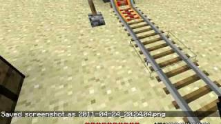 Minecraft Booster Schienen Tuturial [upl. by Ganny922]