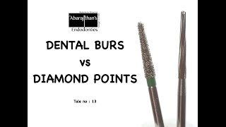 DENTAL BURS vs DIAMOND POINTS [upl. by Mattah910]