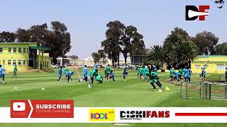 Mamelodi Sundowns players warmingup and training at Chloorkop [upl. by Sadella961]