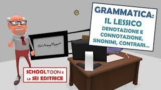 Grammatica  Il lessico denotazione e connotazione sinonimi e contrari [upl. by Garry]