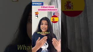 Learn Common SPANISH Phrases Instantly 🗣️✨  English to Spanish Shorts travel english [upl. by Harcourt]