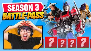 New SEASON 3 BATTLE PASS in Fortnite OPTIMUS PRIME [upl. by Euhc710]