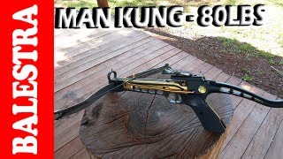 Balestra Man kung 80lbs  Review e Teste Tiro [upl. by Bortman]