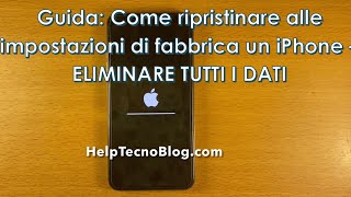 Come ripristinare un iPhone [upl. by Cyrie]