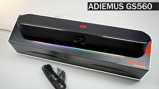 Unboxing Redragon Adiemus GS560 LED Illumination RGB Soundbar with Sound Test  ASMR [upl. by Anij77]