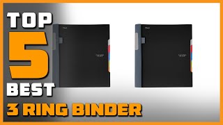 Best 3 Ring Binder in 2024  Top 5 School Binders Review [upl. by Bertrando491]