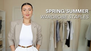 10 SPRINGSUMMER WARDROBE STAPLES [upl. by Hsirk878]