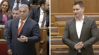 KanászNagy Máté azonnali kérdése Orbán Viktorhoz a Parlamentből élőben [upl. by Alwin]