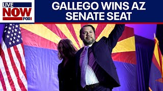 Arizona Senate race Ruben Gallego D defeats Kari Lake R  LiveNOW from FOX [upl. by Macnamara]