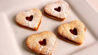 Linzer Cookies  Recipe  Laura Vitale  Laura in the Kitchen Episode 311 [upl. by Happ]