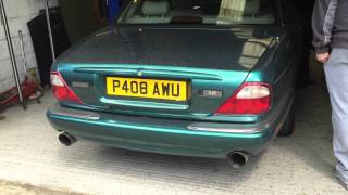 XJR x308 v8 40 Custom exhaust [upl. by Milstone]