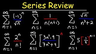 Calculus 2  Geometric Series PSeries Ratio Test Root Test Alternating Series Integral Test [upl. by Norrehc99]