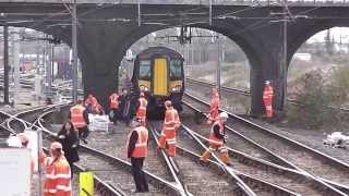 Pantograph strike at Bedford 050314 [upl. by Heyra318]