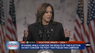 FULL SPEECH Kamala Harris addresses nation for first time after election loss [upl. by Ived]