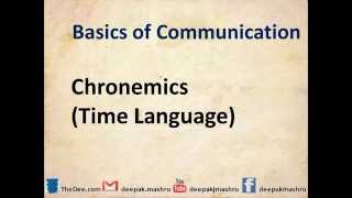 Cronemics  Time Language [upl. by Ailecra353]