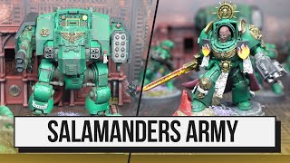 Warhammer 40k Army Showcase  Space Marines  Salamanders  Armies on Parade 2023 [upl. by Amitaf122]