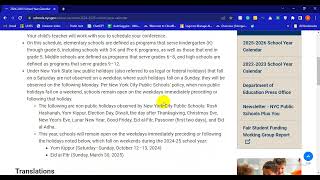 NYC Public School Calendar 20242025 Explained [upl. by Illa]
