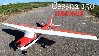 Cessna 150 RC Plane full build DIY [upl. by Esinehs282]