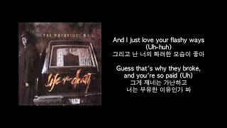 The Notorious BIG  Hypnotize 가사 해석 번역 [upl. by Aynahs]