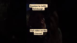 Granton to Leith Edinburgh travel gopro night visit coast scotland walkthrough [upl. by Lesnah424]