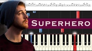 Unknown Brain  Superhero ft Chris Linton  Piano tutorial [upl. by Newcomer996]