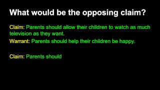 Argument Tutorial 4 Opposing Positions [upl. by Cilo]