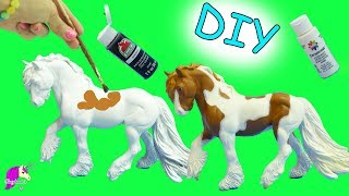 DIY Do It Yourself Custom Breyer Traditional Model Horse Acrylic Painting Craft Video [upl. by Yelik]