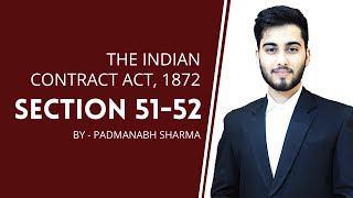 Section 5152  Performance of reciprocal promises  The Indian Contract Act 1872  Padmanabh Sharma [upl. by Genevra]