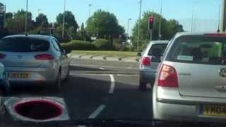 Driving around Tescos roundabout in Cowley Oxford [upl. by Aylatan]