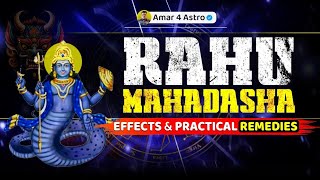 THE RAHU MAHADASHA  IN DETAILED  राहु महादशा । astrology rahumahadasha [upl. by Tibbitts485]