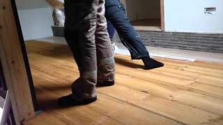 Pine Floor Oiling with Osmo Birch Tint 3136 [upl. by Sherurd]