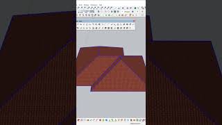 Learn how to make gabled house roof design on sketchup ✨ sketchup design vray learn tips [upl. by Moreland]