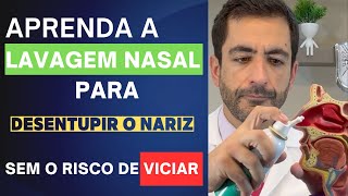 COMO LAVAR O NARIZ COM SORO HIPERTÔNICO PARA DESENTUPIR O NARIZ [upl. by Alikee67]