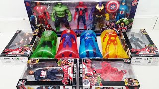 AVENGERS TOYSAction FiguresUnboxingCheap PriceIronmanHulkThor SpidermanToys [upl. by Aitercul]