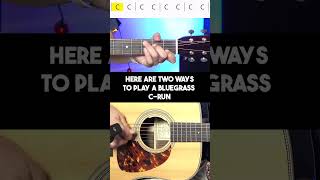 Learn These Two Types of Bluegrass CRuns beginner bluegrass guitar [upl. by Aek99]