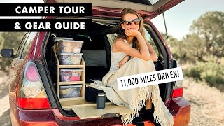 Subaru Forester Camper Tour and Gear Guide  Solo Around North America [upl. by Anez]