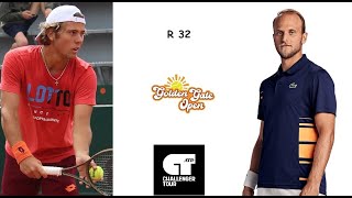 Aleksandar Kovacevic vs Denis Kudla  Challenger Stanford R32 [upl. by Ardnait]