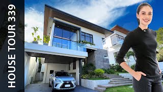 House Tour 339 • Strikingly Attractive 5Bedroom Modern Alabang Hills Home  Presello [upl. by Summons810]