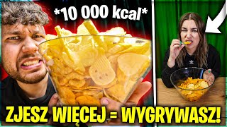 KTO SZYBCIEJ ZJE OGROMNĄ MISKĘ CHIPSÓW WYGRYWA [upl. by Kcub320]