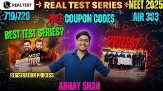 PW REAL TEST SERIES BEST TEST SERIES Registration Process NEET Strategy 2025 COUPON CODES ABHAY [upl. by Radley774]