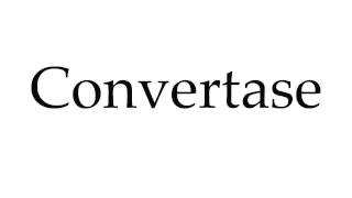 How to Pronounce Convertase [upl. by Nitsud368]