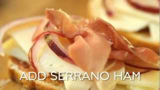 Spanish Grilled Ham and Cheese using Three Cheese Semolina Loaf Recipe [upl. by Egor]