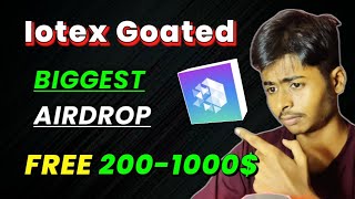 🪂100 Million Prize Pool  IoTeX Goated New Biggest Airdrop Season 2 Live All Users [upl. by Sidras178]