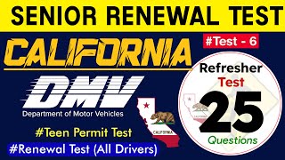 California DMV Written Test 2024  DMV Senior Written Test 2024 California  californiadmvtest [upl. by Allisurd479]