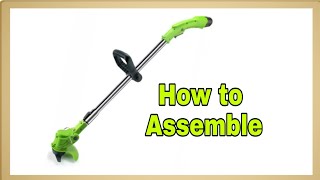 How to Assemble Cordless Electric Lawn MowerGrass Cutter [upl. by Bax]