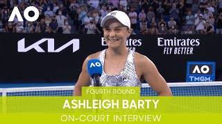 Ashleigh Barty OnCourt Interview 4R  Australian Open 2022 [upl. by Heyer82]