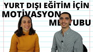 Örneklerle Motivasyon Mektubu Niyet Mektubu Nasıl Yazılır [upl. by Suiradal]