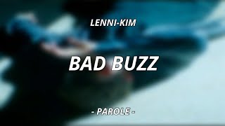 Lennikim  Bad Buzz Parole [upl. by Royden]